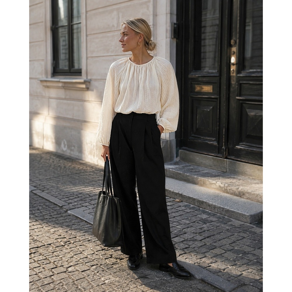 COS Crinkled Blouse Women